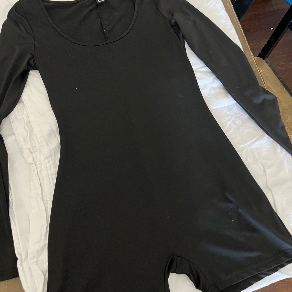 Black Long Sleeve Bodysuit